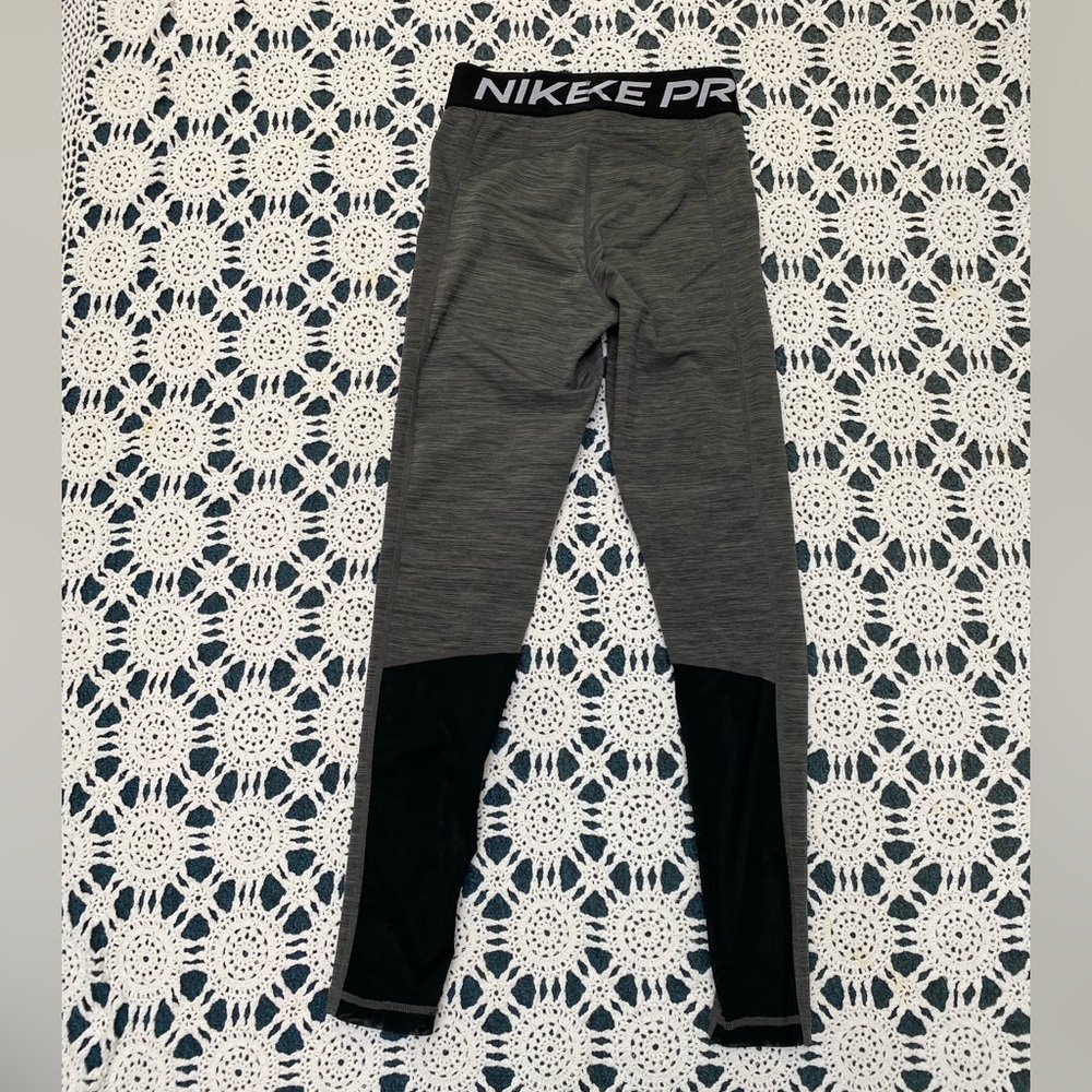 Nike pro dri-fit leggings heather gray size xs - Picture 3 of 8